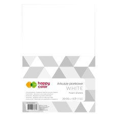 Arkusze piankowe białe Happy Color 20x30 cm  5 szt