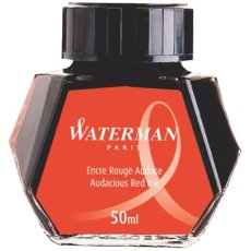 Atrament do piór wiecznych 50 ml Waterman czerwony