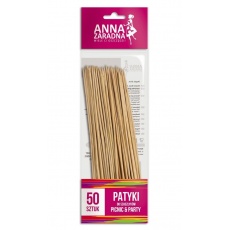 Bambusowe patyki do szaszłyków 50 sztuk Anna Zaradna 7189 Stella