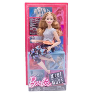 Barbie Lalka Made To Move Fitness Curvy Mattel FTG80 FTG84