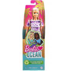 Barbie Loves the Ocean Lalka podstawowa Mattel GRB35 GRB36 Sukienka w kwiatki 