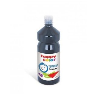 Farba tempera plakatowa czarna 1000 ml Premium nr 9 Happy Color HA 3310 1000-9