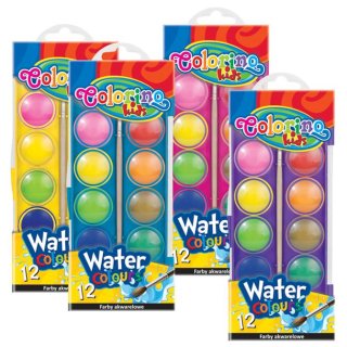 Farby akwarelowe 12 kolorów Colorino Kids, Patio 41089PTR