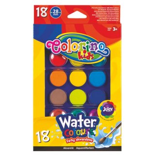 Farby akwarelowe 18 kolorów Colorino Kids, Patio 54737PTR