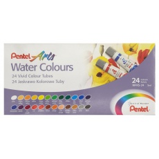 Farby akwarelowe w tubkach 24 kolory x 5 ml Pentel WFRS-24