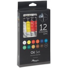 Farby olejne 12 kolorów Phoenix Oil PO1212