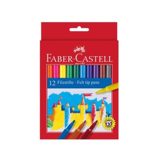 Flamastry Zamek 12 kolorów Faber-Castell 554201