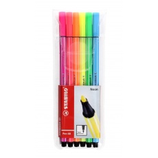 Flamastry Pen 68 6 kolorów neonowych Stabilo 6806-1