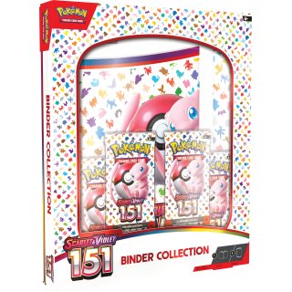  Karty Pokemon TCG Scarlet and Violet 151 - Portfolio  Binder Collection (album + 4 boostery)