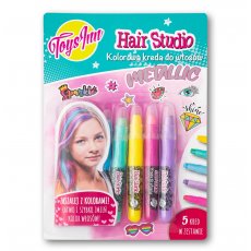 Kreda do włosów 5 kolorów metalicznych Hair Chalk Metallic Stnux 95928 Toys Inn