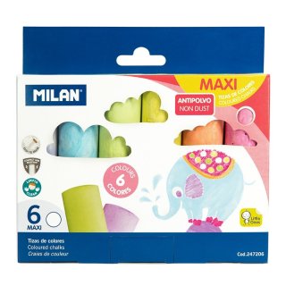 Kreda kolorowa MAXI 6 kolorów Milan® 247206