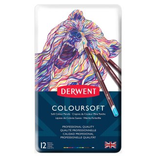 Kredki Coloursoft 12 kolorów Derwent 0701026