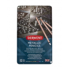 Kredki metaliczne Metallic 12 kolorów Derwent 2305599