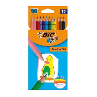 Kredki Tropicolors 12 kolorów BIC Kids 832566