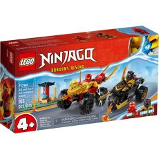 LEGO NINJAGO 4+ 71789 Bitwa samochodowo-motocyklowa między Kaiem a Rasem