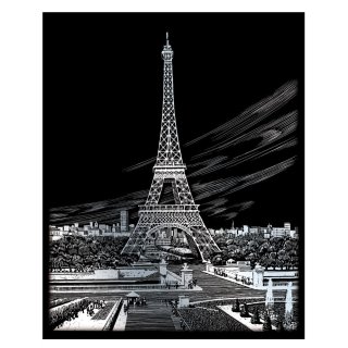 Miedziorys wydrapywanka A4 Wieża Eiffel Royal & Langnickel SILF35