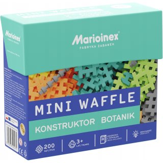 Miękkie klocki Mini Wafle Konstruktor 200 sztuk Botanik Marioinex Waffle 904275