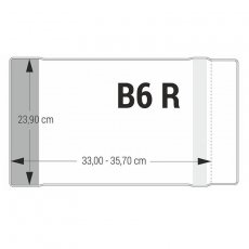 Okładka na książkę, zeszyt B6 regulowana bezbarwna Biurfol 239 OZB-42