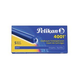 Pelikan 4001 Naboje do pióra wiecznego 5 sztuk kolor niebieski 310748