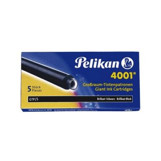 Pelikan 4001 Naboje do pióra wiecznego długie 5 sztuk kolor czarny 310615