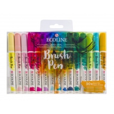 Pisaki pędzelkowe Ecoline Brush Pen Additional 30 kolorów Royal Talens 11509006