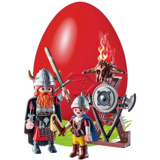 Playmobil 9209 Mały i duży wiking Zestaw jajko z niespodzianką