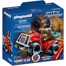 Playmobil City Action 71090 Straż Pożarna Pożarniczy Speed Quad