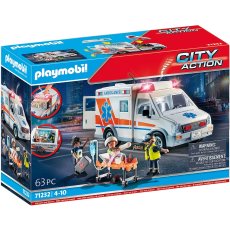 Playmobil City Life 71232 Ambulans pogotowia ratunkowego Karetka ze światłem i dźwiękiem