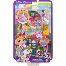 Polly Pocket Lalka Zestaw kompaktowy Las Jednorożców Mattel HCG20
