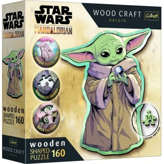 Puzzle drewniane 160 elementów Trefl Star Wars Grogu 20185