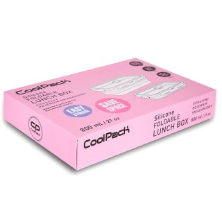 Śniadaniówka silikonowa składana CoolPack, Powder Pink, pojemnik śniadaniowy różowy 320736
