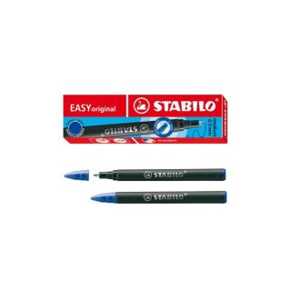 Wkłady do pióra kulkowego niebieskie 3 sztuki Stabilo Easy Original 6890/041