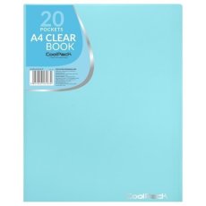 Teczka na dokumenty A4 Clear Book z koszulkami skoroszyt 20 kieszeni CoolPack  niebieska