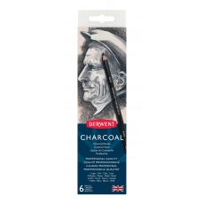 Węgiel w ołówku Charcoal Pencils 6 sztuk Derwent 0700838