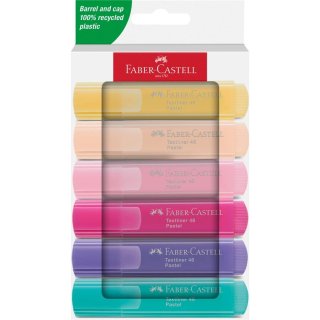 Zakreślacze 6 kolorów pastelowych Textliner Faber-Castell 264656