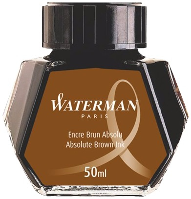 Atrament do piór wiecznych 50 ml Waterman brązowy
