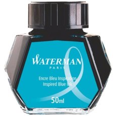Atrament do piór wiecznych 50 ml Waterman niebieski jasny, turkus,  morze południowe