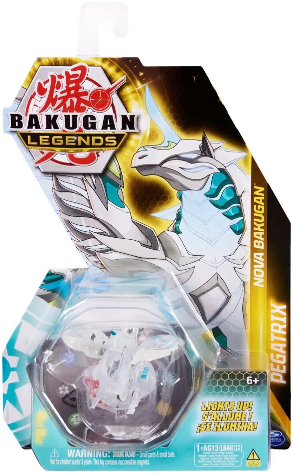 Bakugan Legends Kula podświetlana Nova Pegatrix White Spin Master