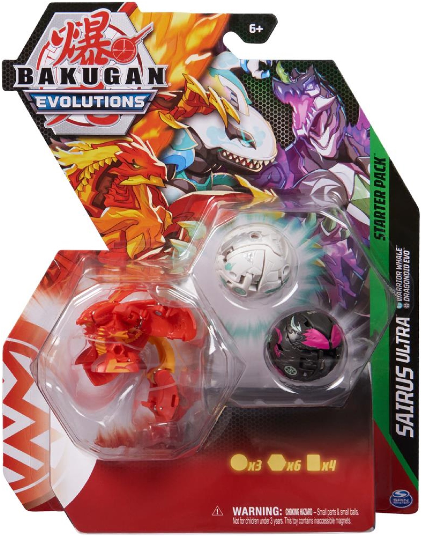 Bakugan Evolutions Zestaw startowy Sairus Ultra Spin Master 6063071