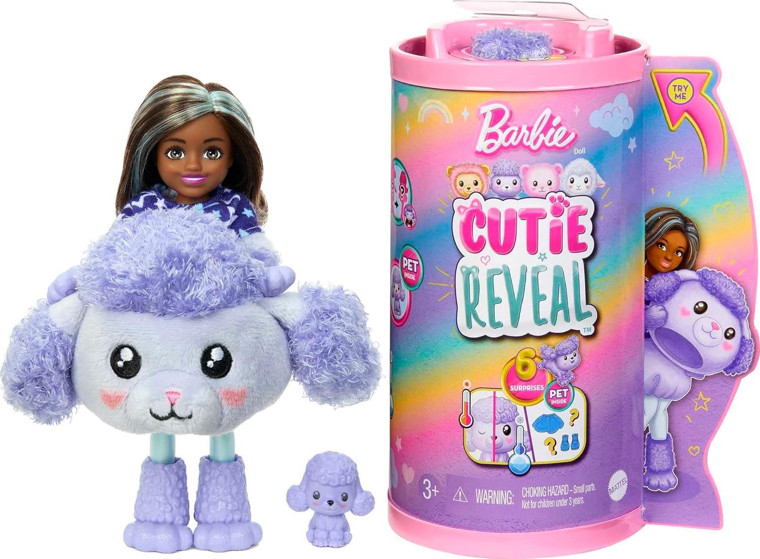 Barbie Cutie Reveal Lalka Chelsea Pudelek Mattel HKR17 HKR20 Seria Słodkie Stylizacje