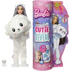 Barbie Cutie Reveal Lalka Miś polarny Zimowa Kraina Mattel HJM12 HJL64