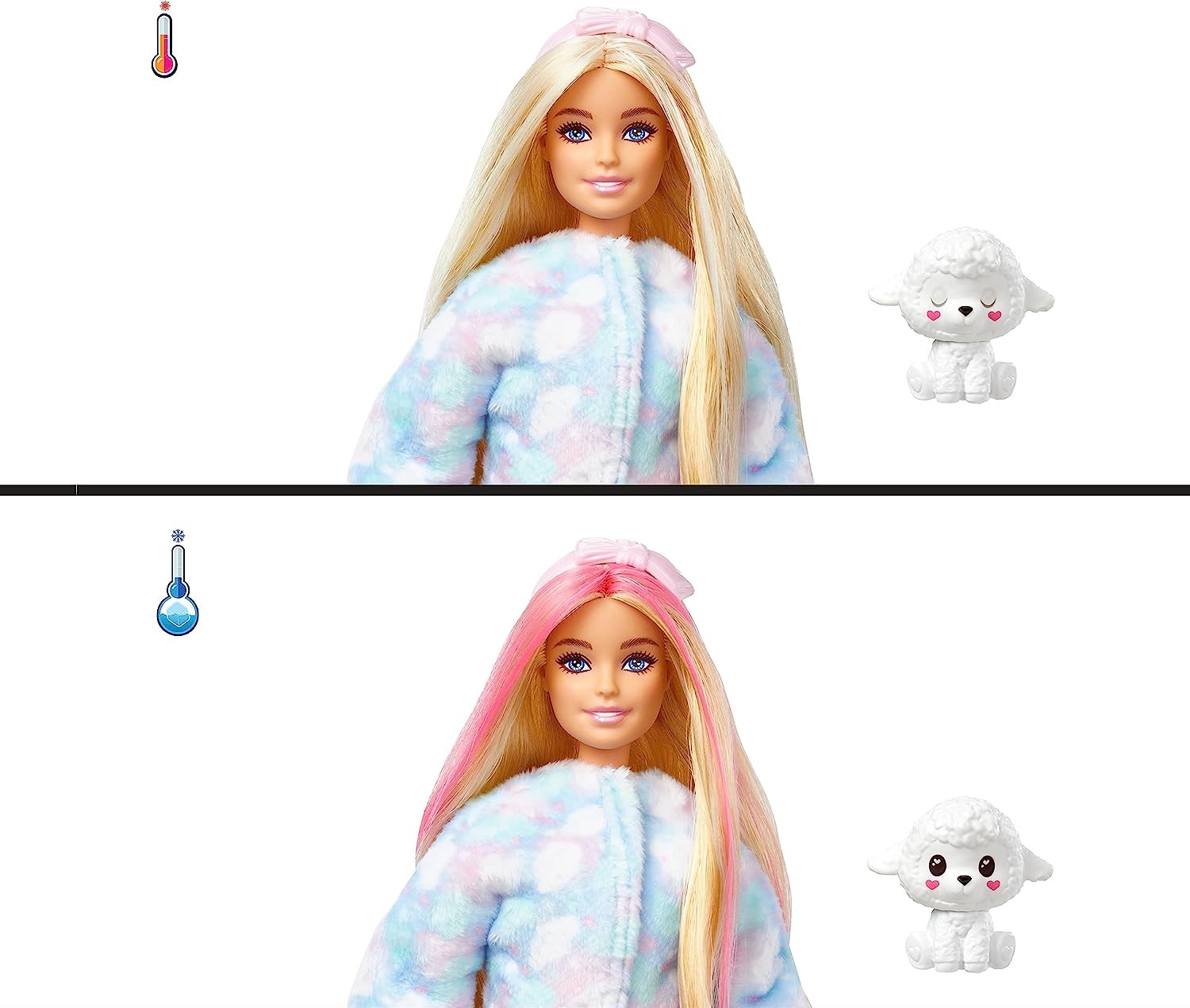 Barbie Cutie Reveal Lalka Owieczka Słodkie Stylizacje Mattel HKR02 HKR03