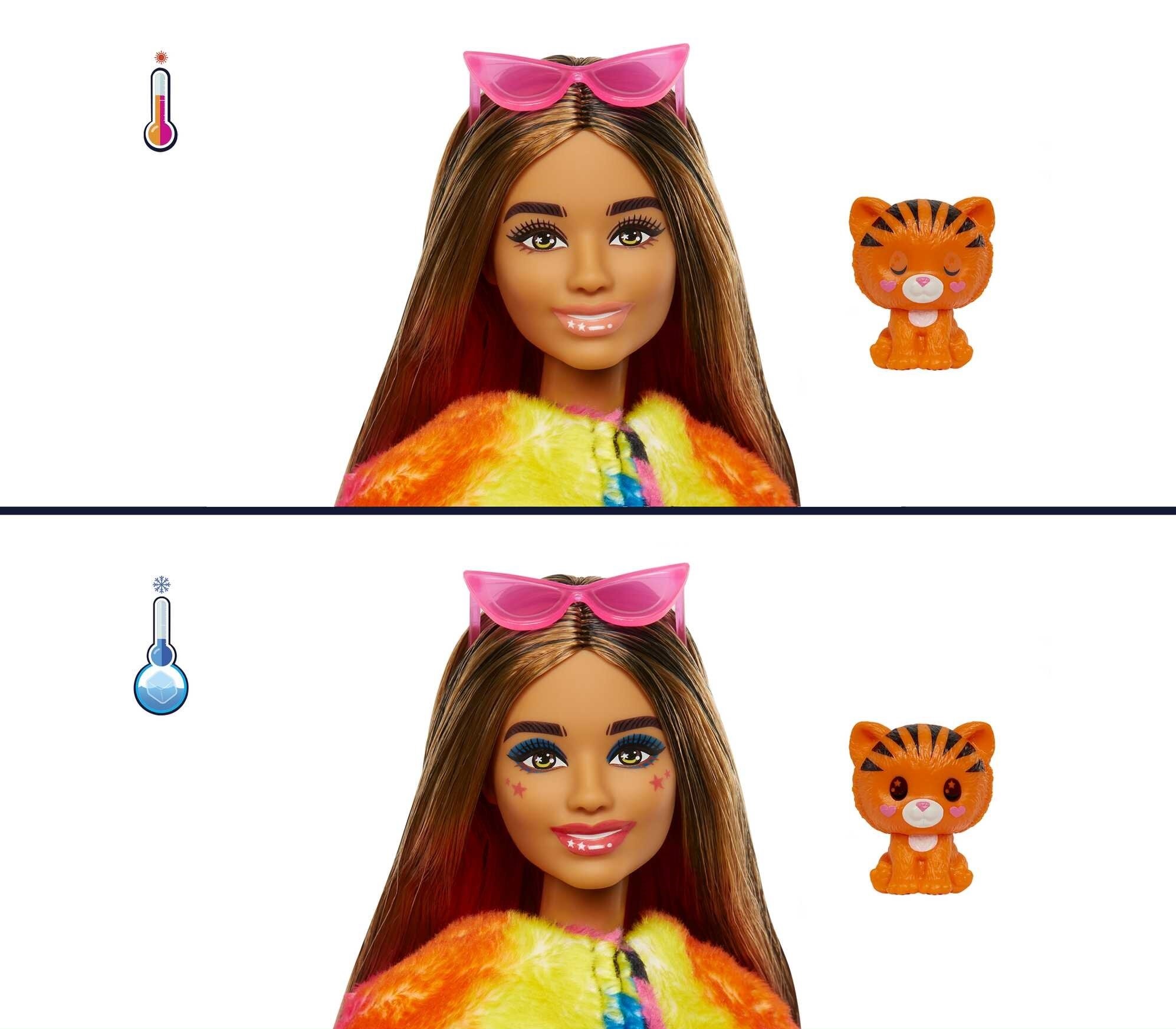Barbie Cutie Reveal Lalka Tygrys Dżungla Mattel HKP97 HKP99