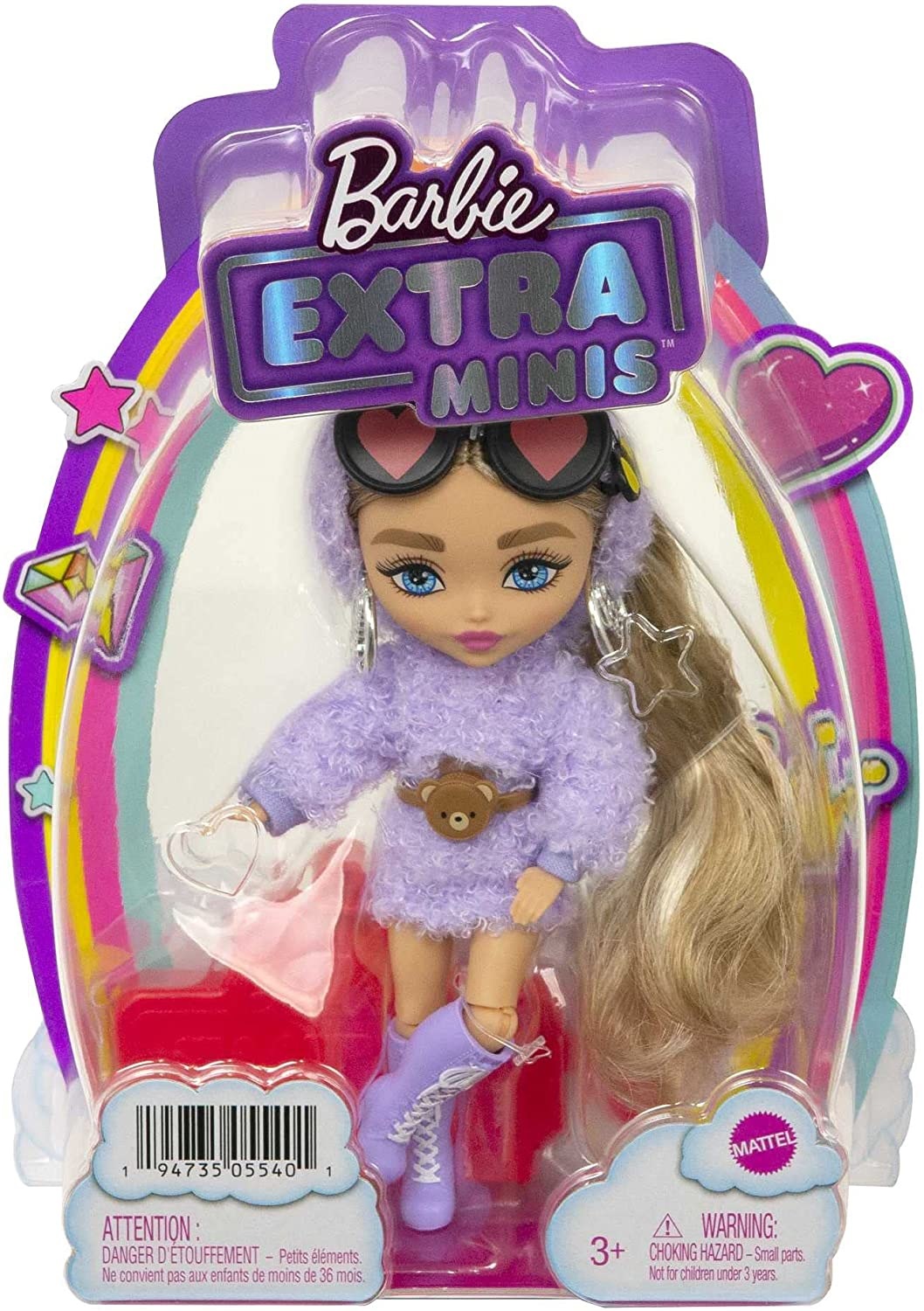Barbie Extra Minis Violet Lalka mała nr 1 Mattel HGP62 HGP66