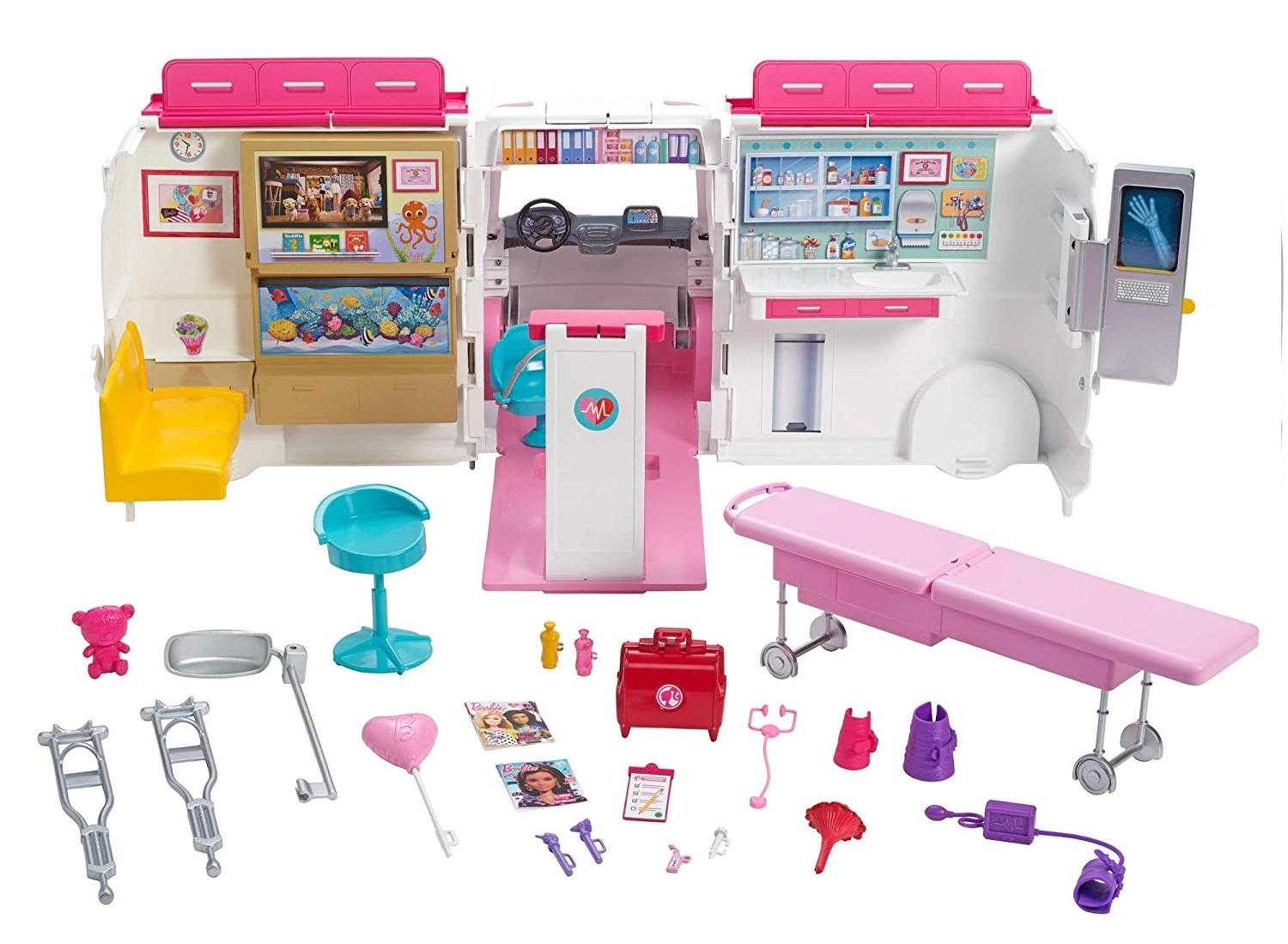 Barbie® Karetka Mobilna klinika 2w1 Mattel FRM19