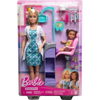 Barbie Kariera Lalka Dentystka Mattel HKT69