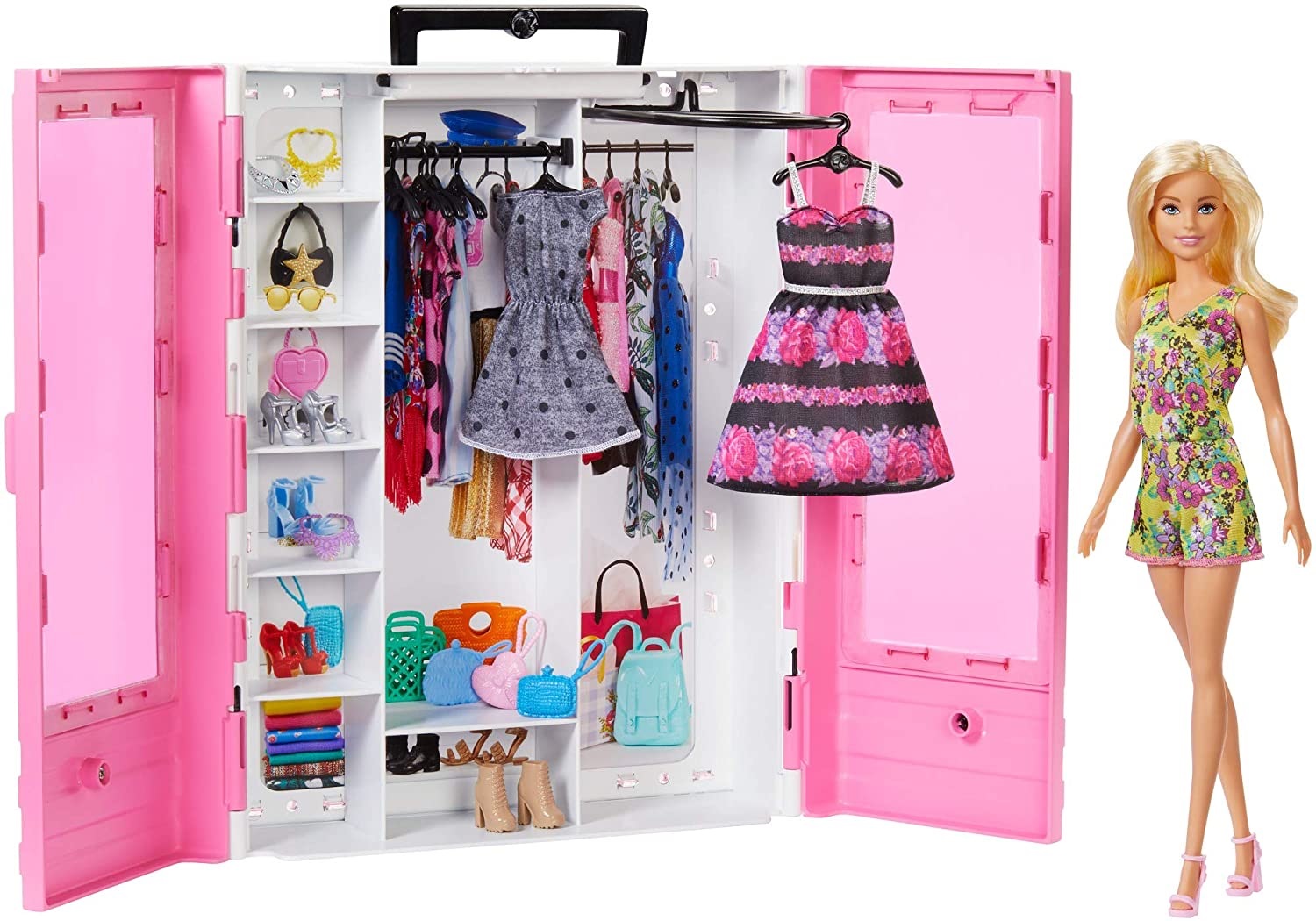 Barbie Lalka i wymarzona szafa na ubranka Mattel GBK12 