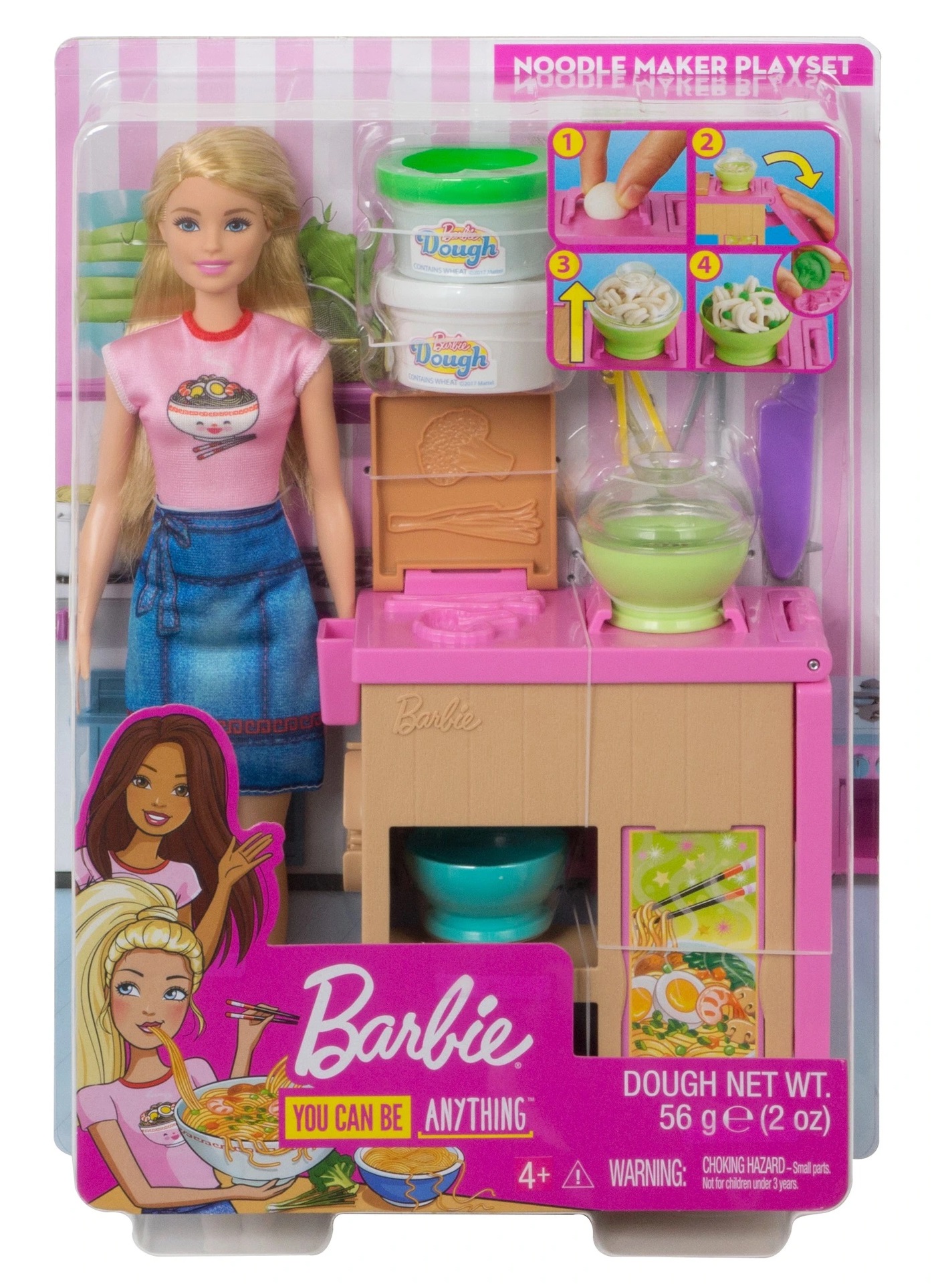 Barbie Kariera Lalka i Zestaw Domowy makaron Mattel GHK43