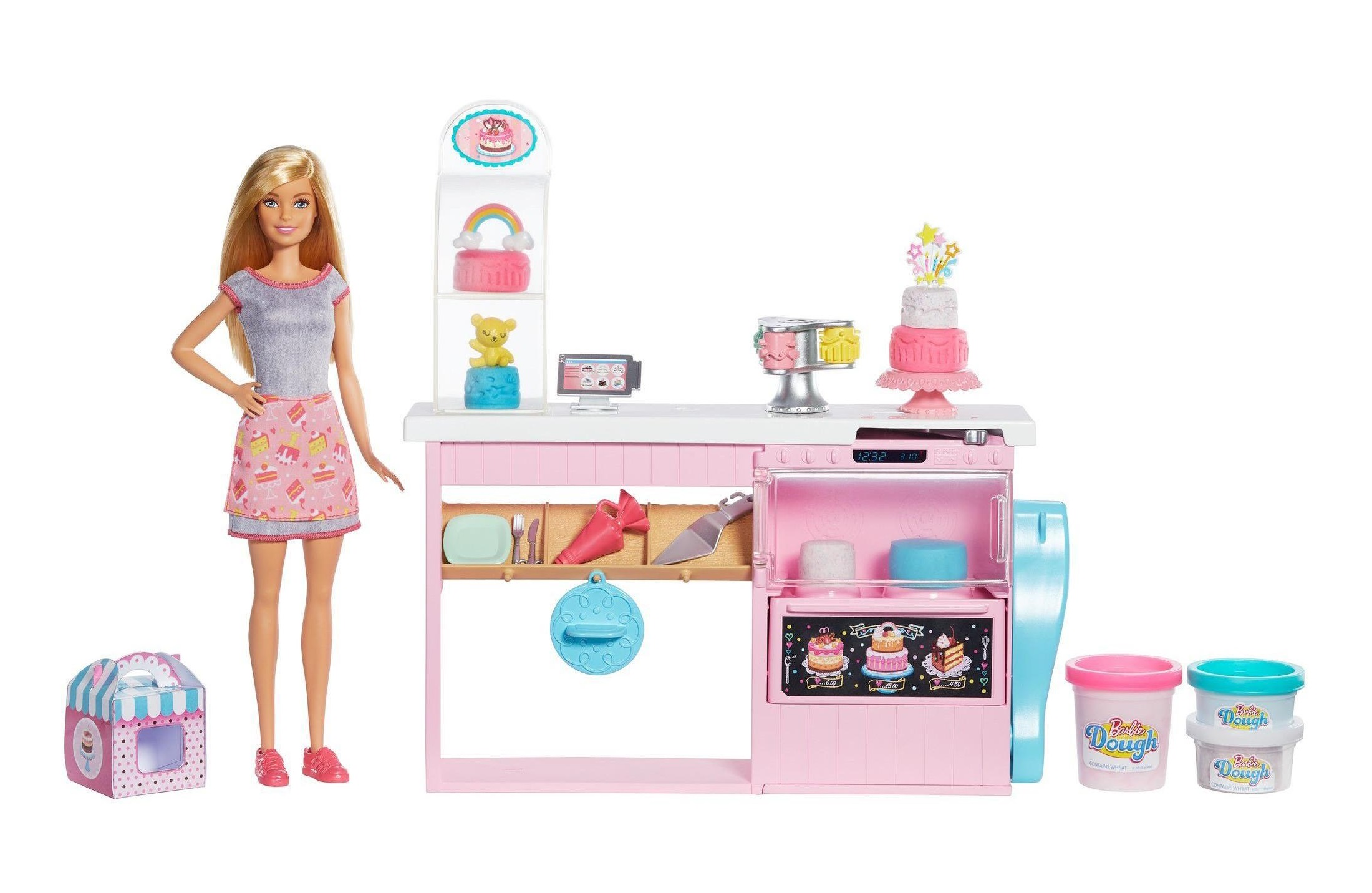 Barbie Lalka i Zestaw Pracownia wypieków Mattel GFP59 