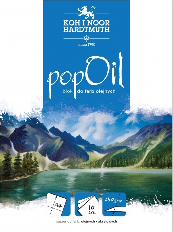 Blok do farb olejnych  Pop Oil A4 10 kartek 250 g Koh-I-Noor 10192